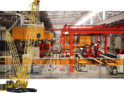 超大型履帶吊履帶梁智能拼點(diǎn)、焊接生產(chǎn)線
